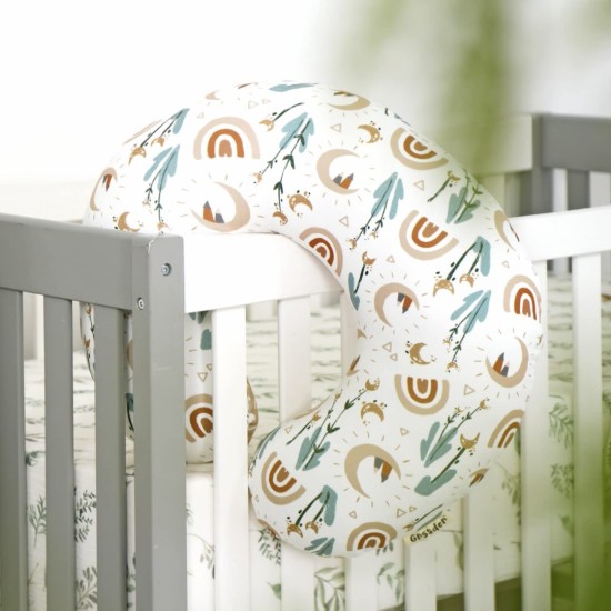 GRSSDER Nursing Pillow Cover Stretchy Minky Removable Nursing Covers for Breastfeeding Pillows, Ultra Soft Comfortable Slipcover for Boy and Girls