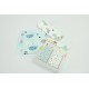 GRSSDER Stretchy Ultra Soft Jersey Knit Fitted Crib Sheets Set 2 Pack, Crib sheets Deep Pocket and Cozy Fits All Standard Crib Mattress Pads Safe and Snug, Happy Dinosaurs Print for Boys and Girls