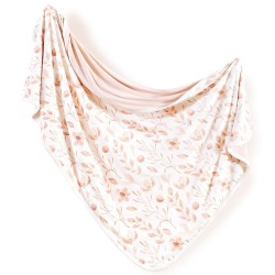 GRSSDER Super Soft Jersey Knit Swaddle Blanket for Baby Girls, Double Layer Reversible Receiving Blanket 34 x 44 Extra Large for Baby Swaddling