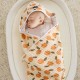 GRSSDER Ultra Soft Absorbent Muslin Cotton Baby Hooded Towel 2 Pack with Original Patterns, Extra Large Size 35"x 35" Swaddle Wrap for Newborn Infant and Toddler