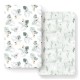 GRSSDER Ultra Soft Jersey Knit Fitted Crib Sheets Set 2 Pack, High Stretchy Breathable Material with Deep Pocket Universal Fitted All Standard Crib Mattress Pads Safe and Snug
