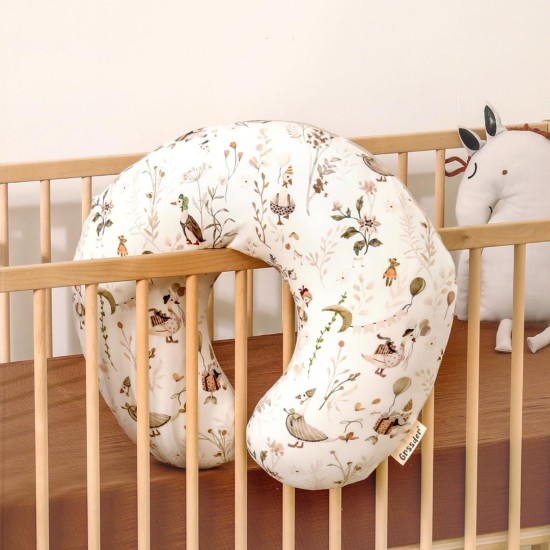 GRSSDER Nursing Pillow Cover Stretchy Minky Removable Nursing Covers for Breastfeeding Pillows, Ultra Soft Comfortable Slipcover for Boy and Girls