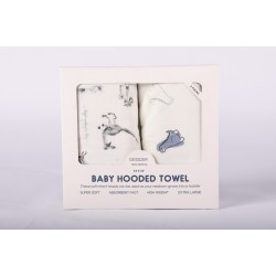 Baby Hooded Towel 2 Pack for Newborn, Super Soft Bath Towels with Original Designs, Ultra Absorbent Knit Terry, Large Toddler Towels with Hood for Boys Girls, Shower Gifts for Infant,34"x 34"